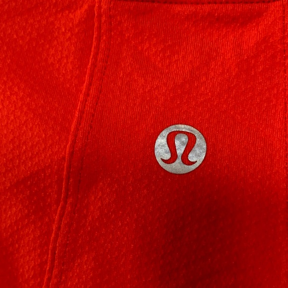 Lululemon Athletica Vibrant Red Long Sleeve Crop Tee - Picture 3 of 9